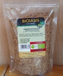 Λιναρόσπορος Καστανός Κοπανιστός BIOIASIS Bio 500gr