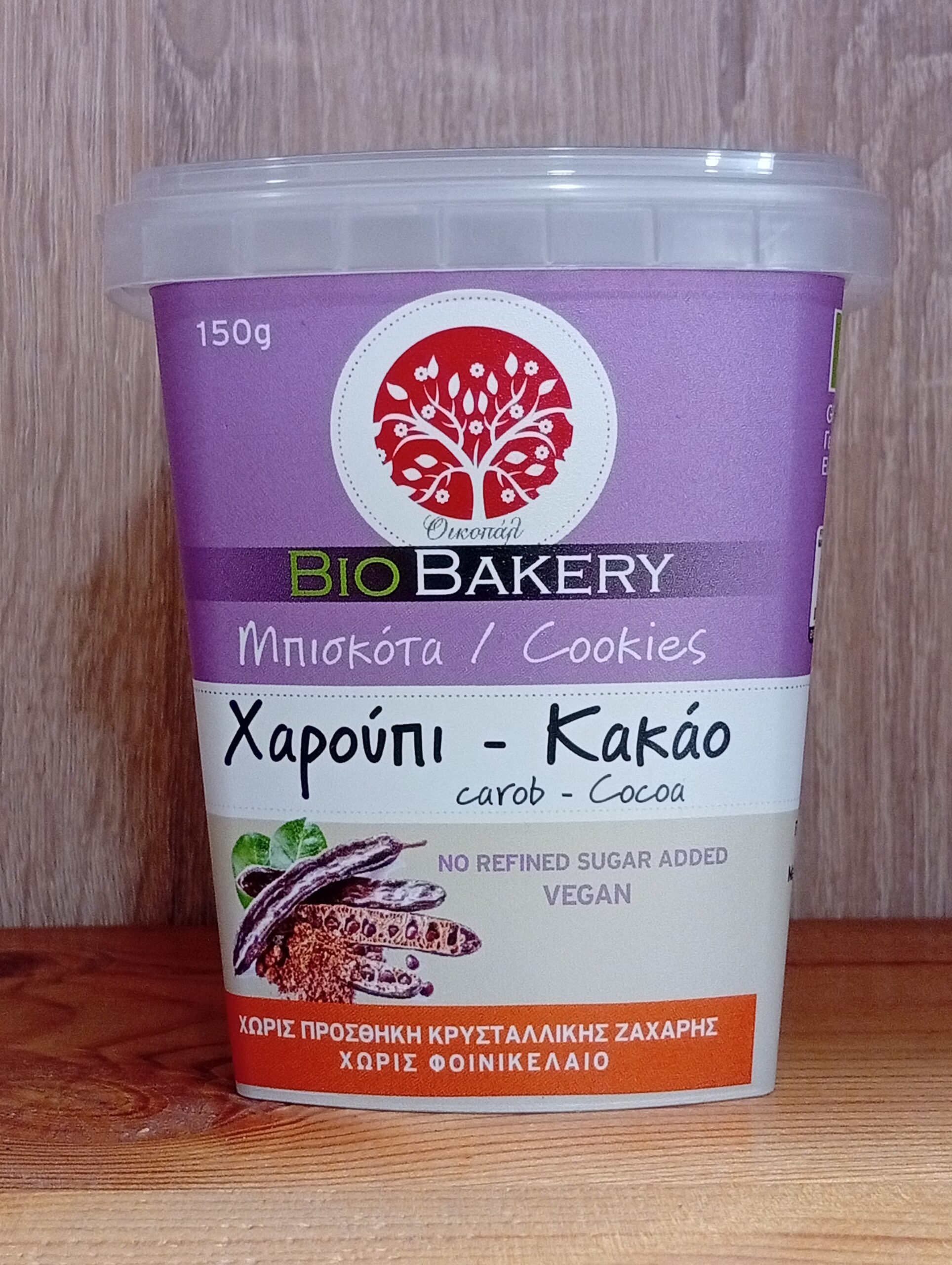 Μπισκότα Χαρούπι-Κακάο (Οικοπάλ) Bio 150gr