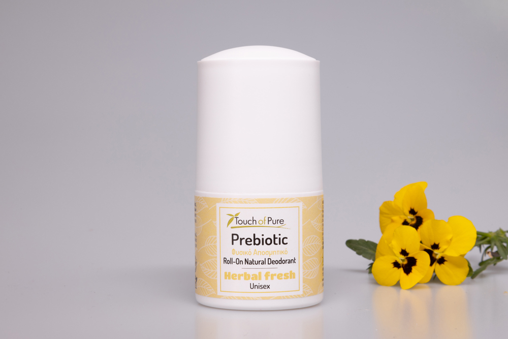 Φυσικό Αποσμητικό Herbal fresh, Roll-On, Touch of Pure, 60ml