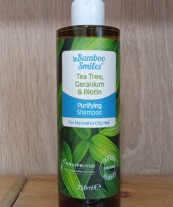 Σαμπουάν Purifying με Τεϊόδεντρο Γεράνι & Βιοτίνη Bamboo Smiles Bio 250ml