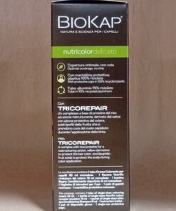 Φυτική Βαφή Μαλλιών (No1.0) Φυσικό Μαύρο nutricolor delicato, BioKap, 140ml - Image 4