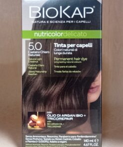 Βαφή Μαλλιών Φυσικό Ανοιχτό Καστανό (Νο5.0) nutricolor delicato, BioKap, 140ml
