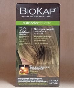 Βαφή Μαλλιών Φυσικό Μεσαίο Ξανθό (Νο7.0) nutricolor delicato, BioKap, 140ml