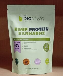 Πρωτεΐνη Κάνναβης, βιοlogos, Vegan, 500gr - Image 2