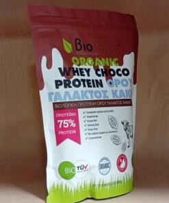 Πρωτεΐνη Ορού Γάλακτος με Κακάο, 75%, biologos, Bio 500gr